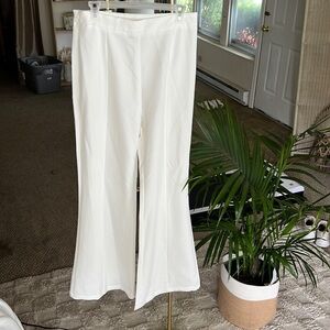 White Wide Leg Dress Pants